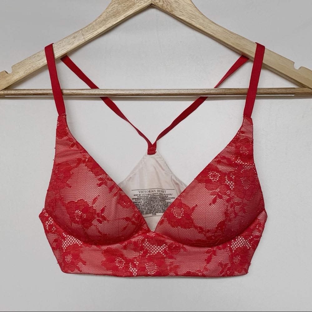Victoria’s Secret Lounge Bra - Red Lace 32B